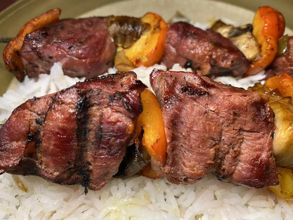 Cajun Vension Kebabs