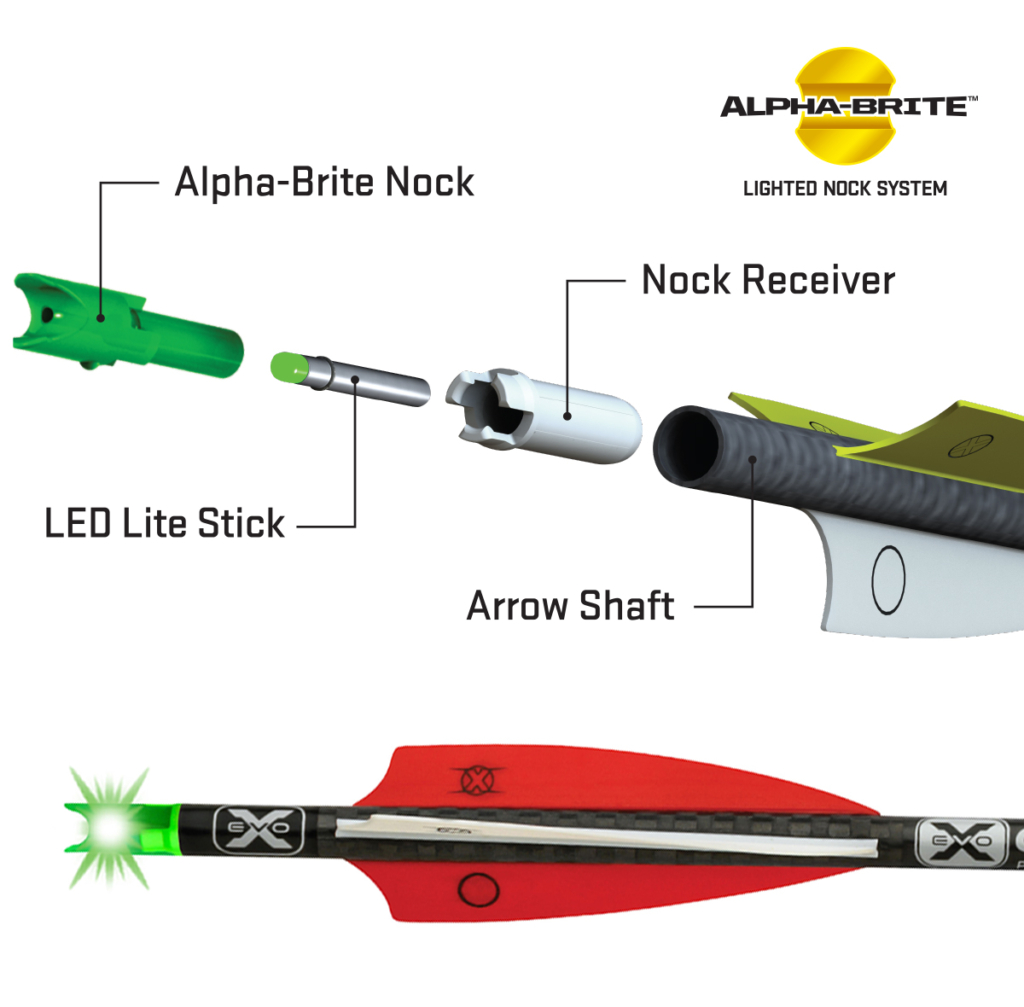 TenPoint AlphaBrite Lighted Crossbow Nock System (3pack) TenPoint