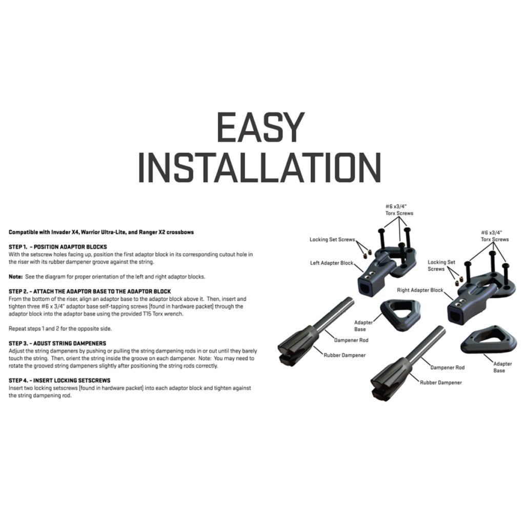 Excalibur Crossbow Sound Deadening System (SDS) Model 95913 – Noise Eliminator