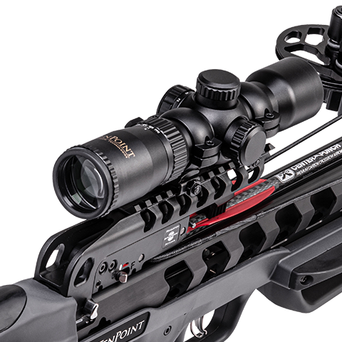 Close-up of TenPoint RangeMaster Scope.