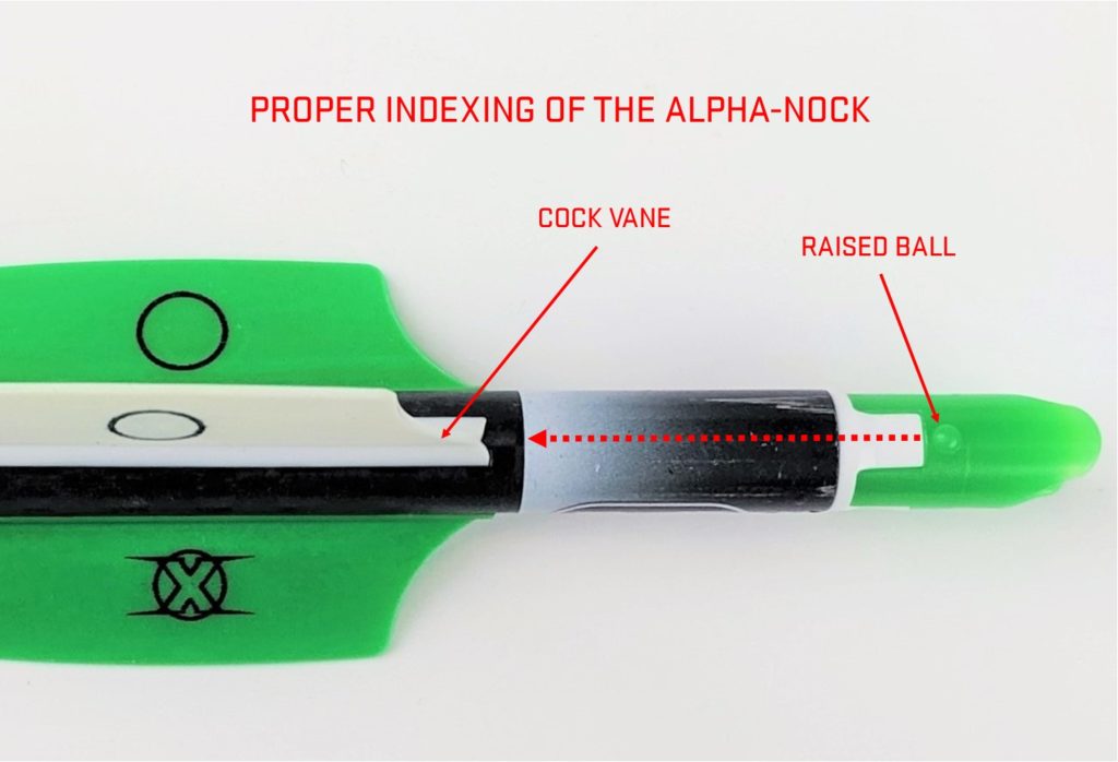 How Do I Properly Index (align) My Alpha Nock To The Bowstring?