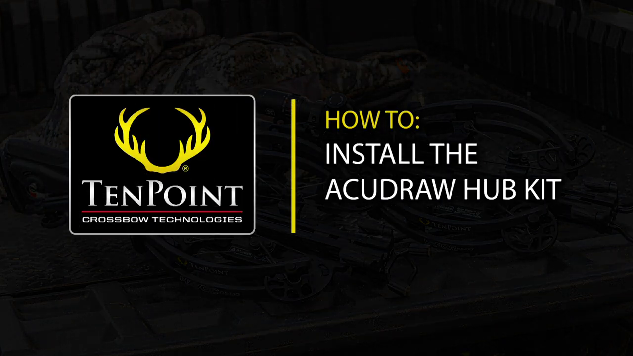 In this video, we explain how to install the ACUdraw Hub Kit (HCA-413) on crossbows with the ACUdraw Cocking System.  