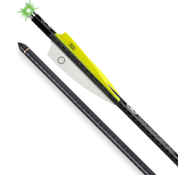 Lighted Alpha-Blaze CenterPunch Carbon Arrows