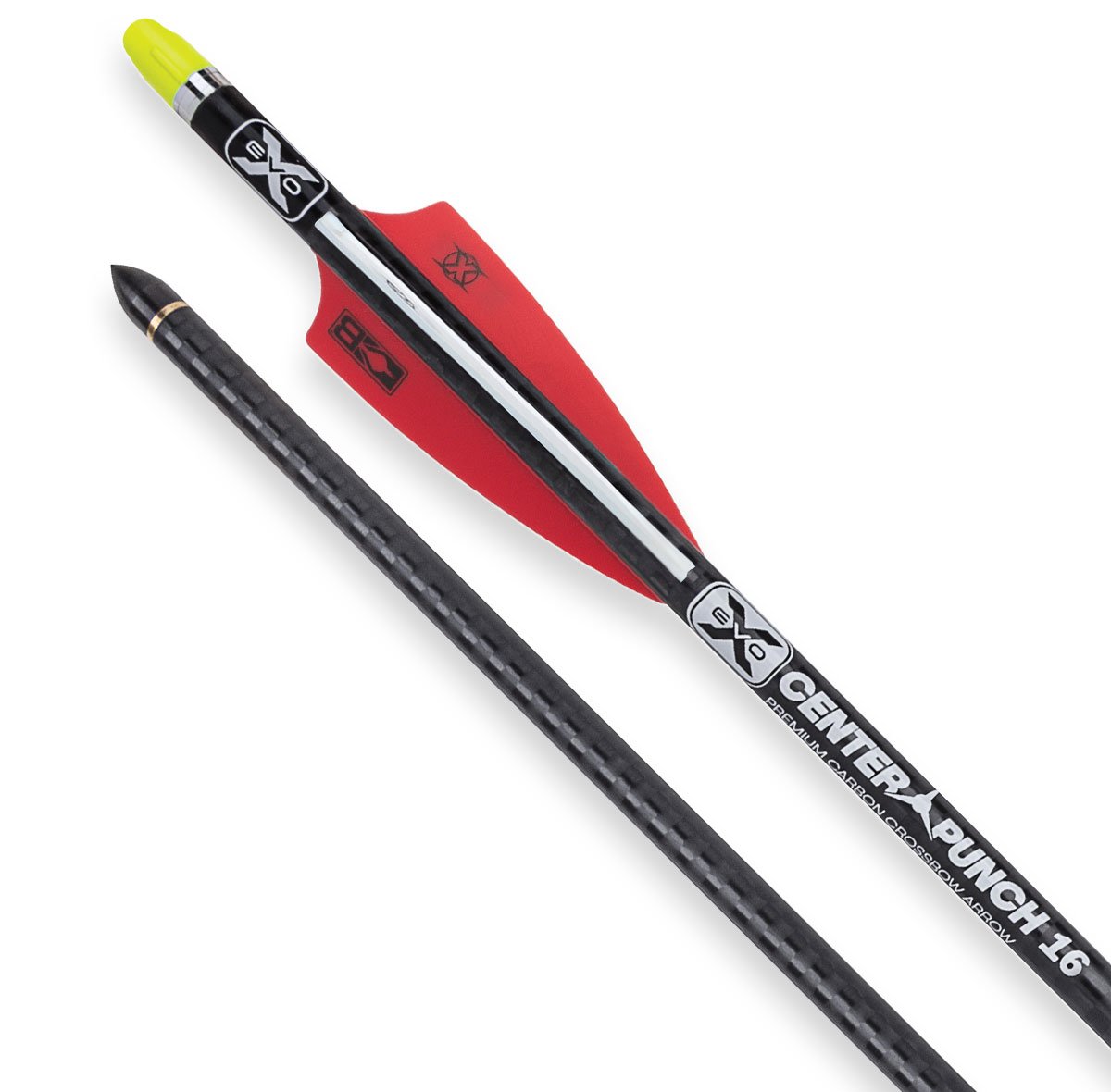 16 Inch Evo X Non Lighted Centerpunch16 Premium Carbon Crossbow Arrows (6 Pack)